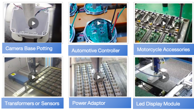 エポキシと硬化剤の詰め込み用ドーザリングマシン 2